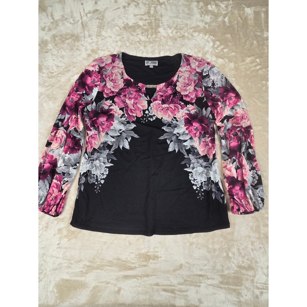 JM Collection Floral Blouse